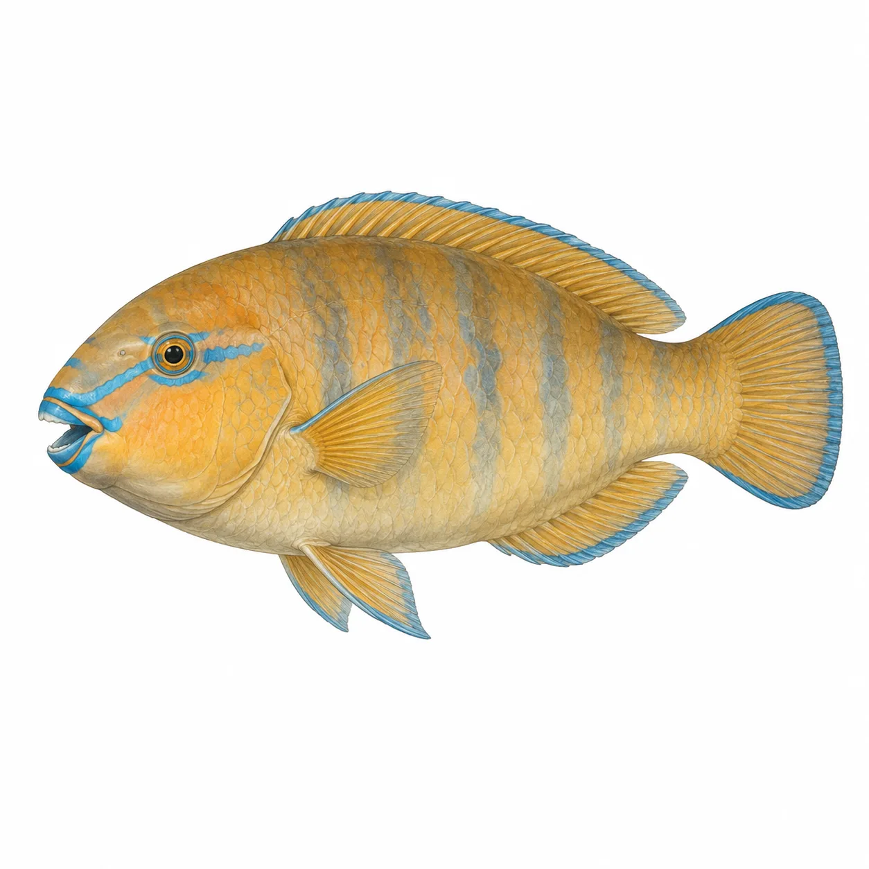 Blue-barred Parrotfish