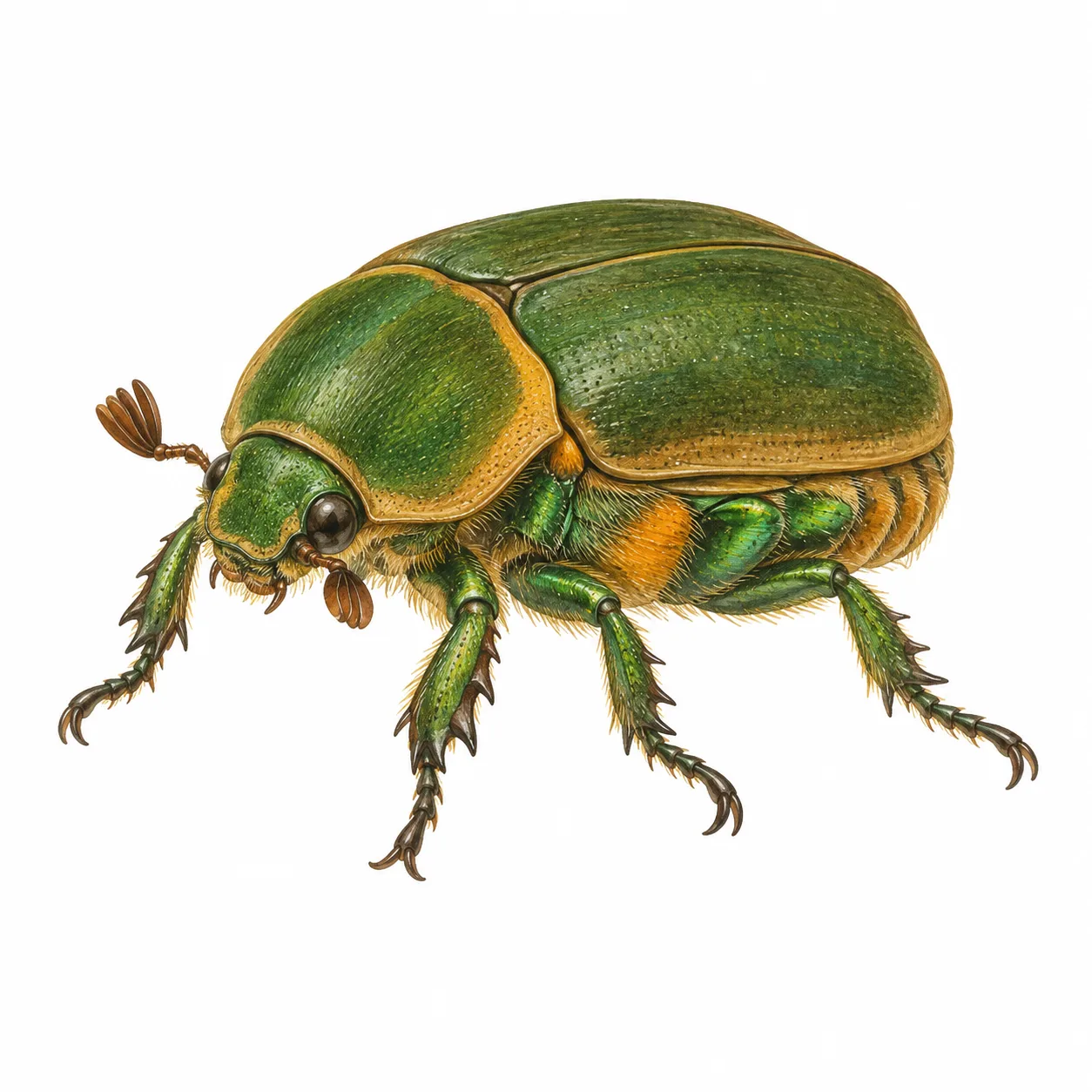 Common Green June Beetle