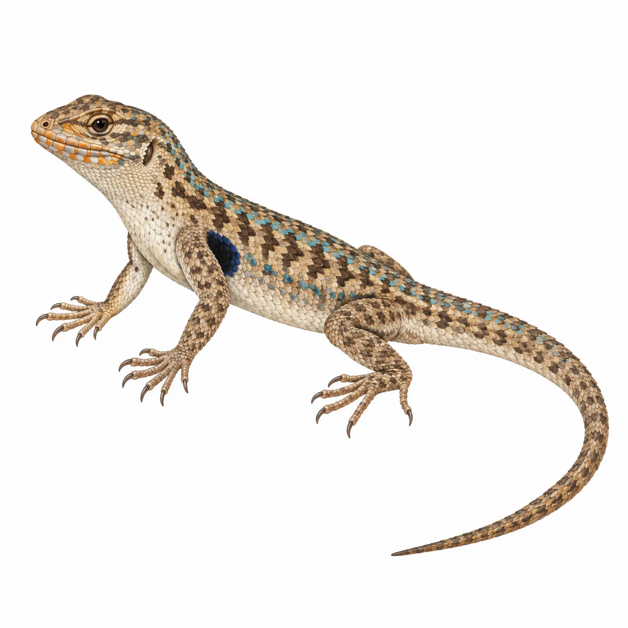 Common Side-blotched Lizard
