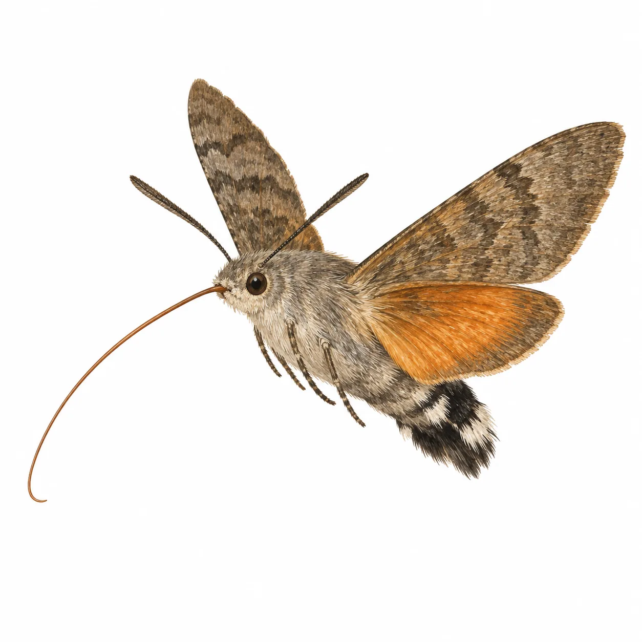 Polilla esfinge colibrí
