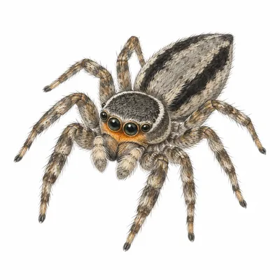Gray Wall Jumping Spider