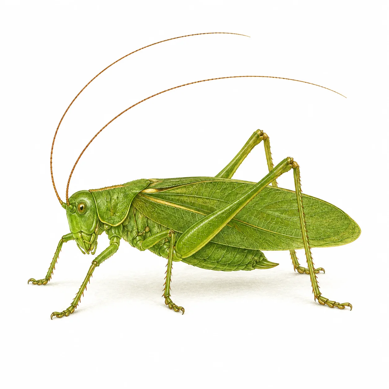 saltamontes verde común europeo