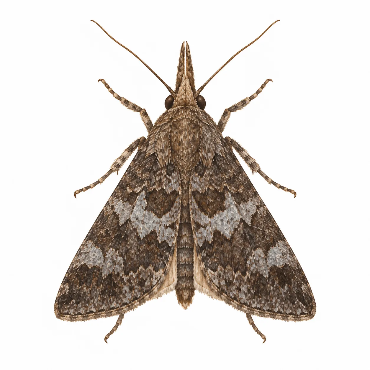 Green Cloverworm Moth