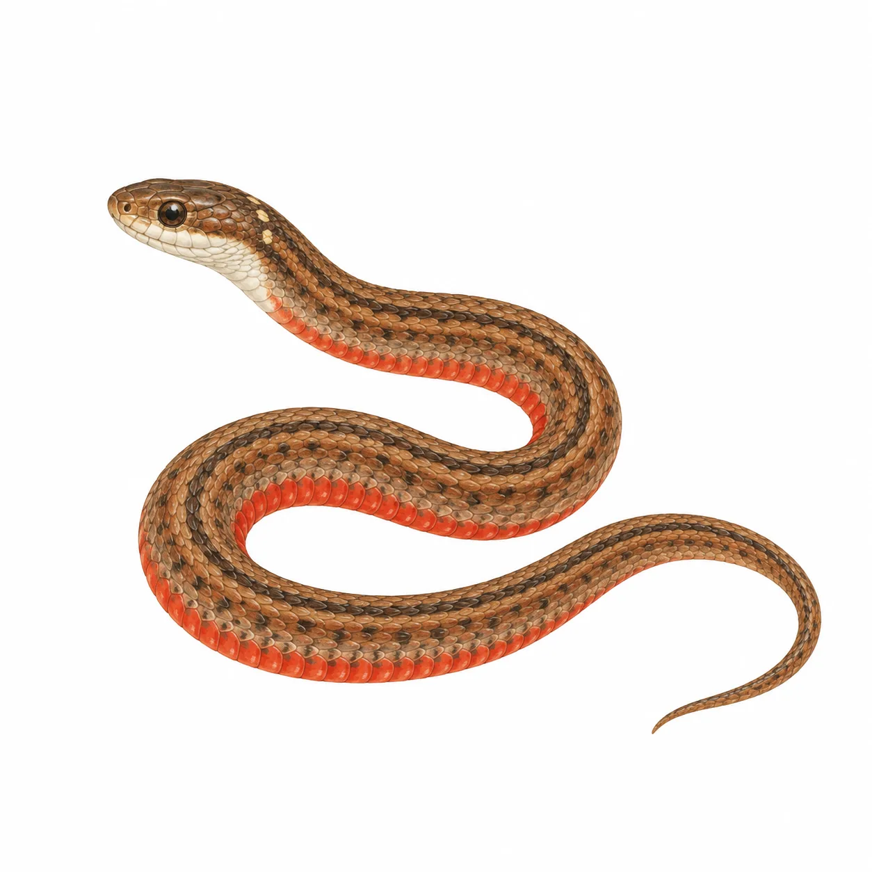 Culebra panza roja