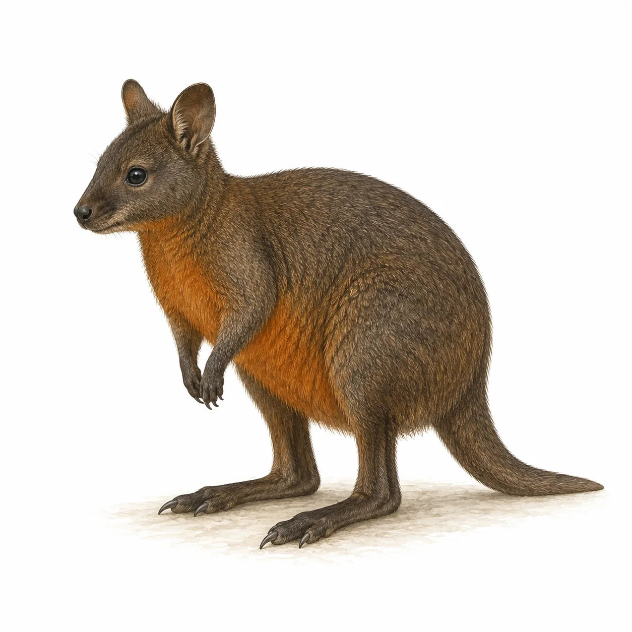 rødbukpademelon