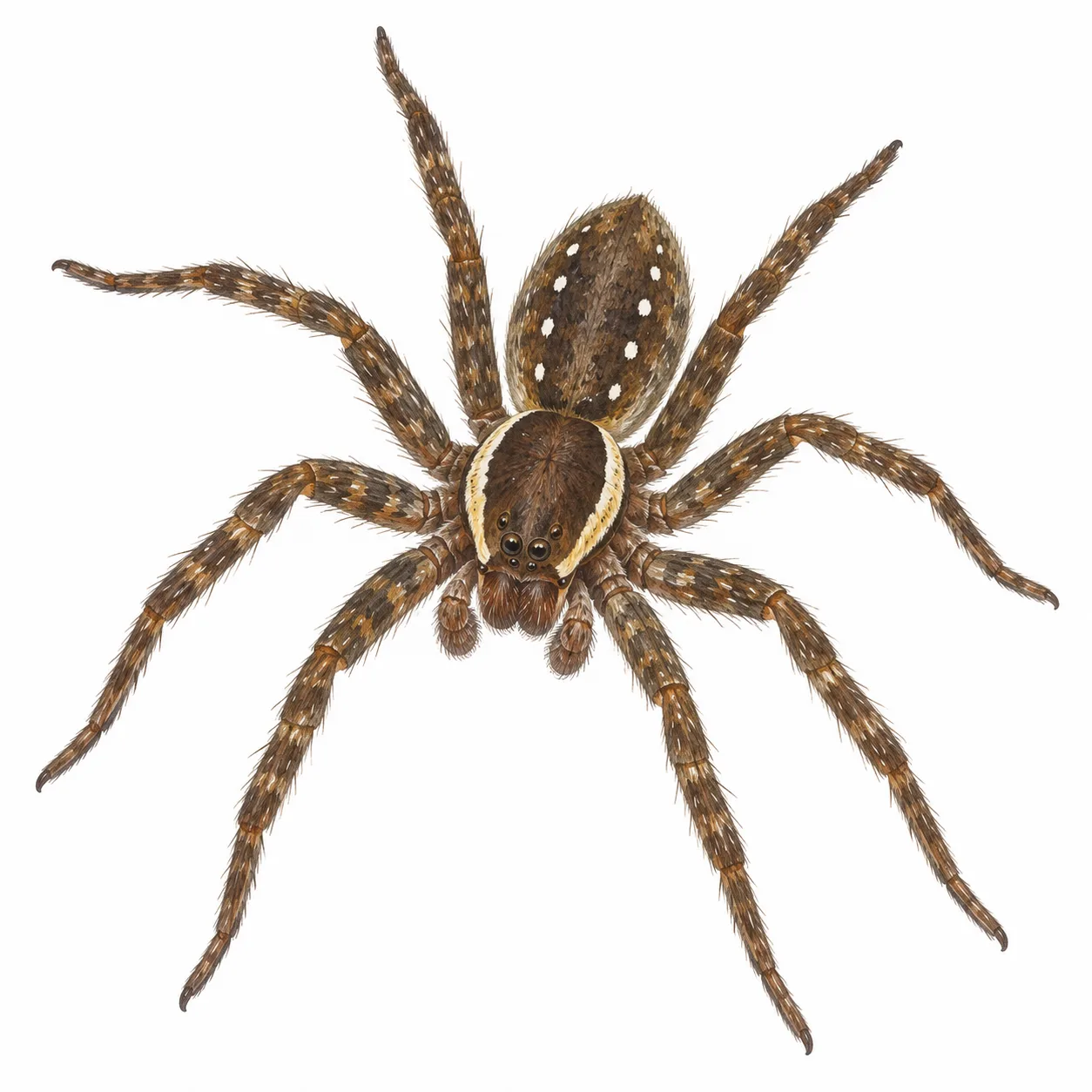 Sechspunkt-Jagdspinne