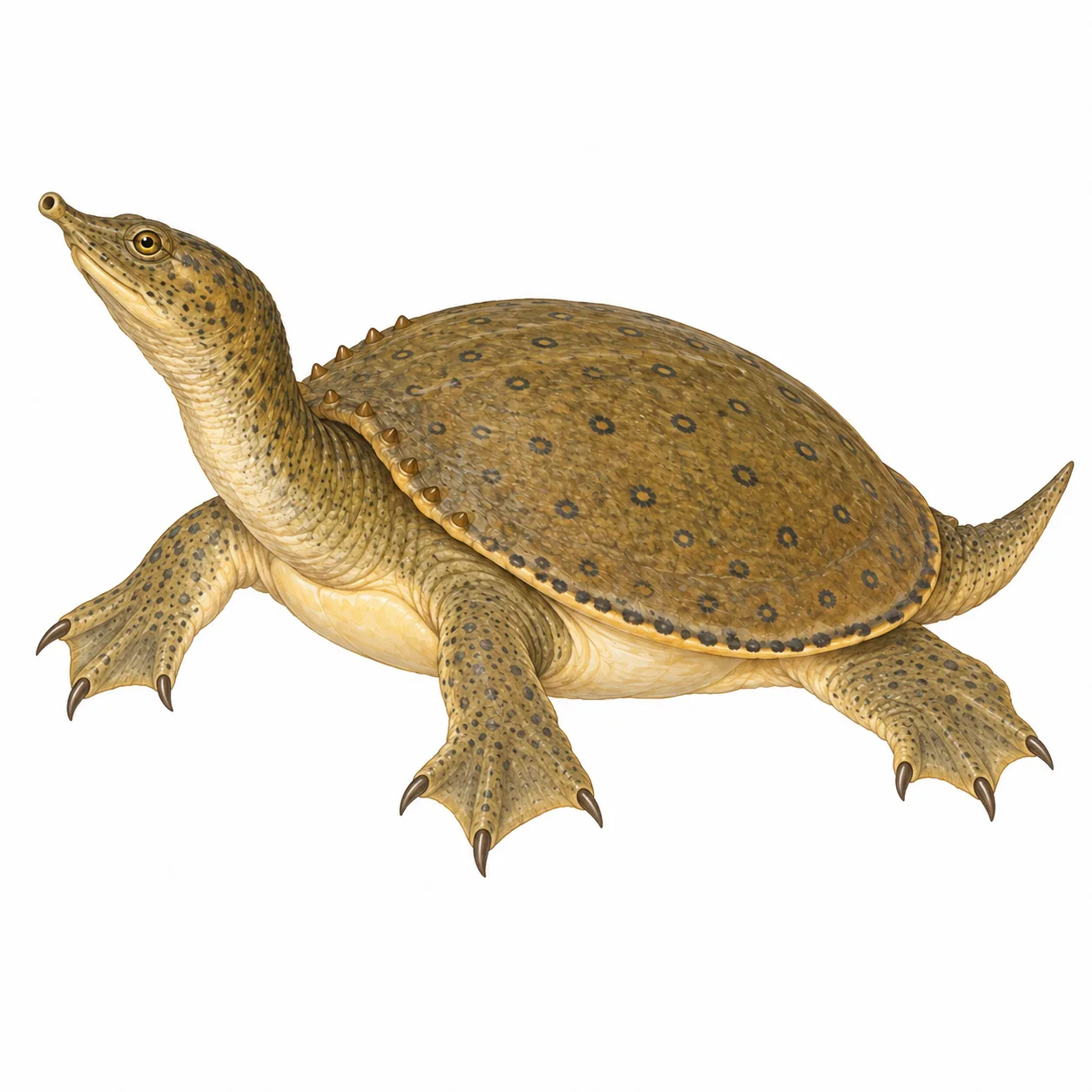 Dornrand-Weichschildkröte
