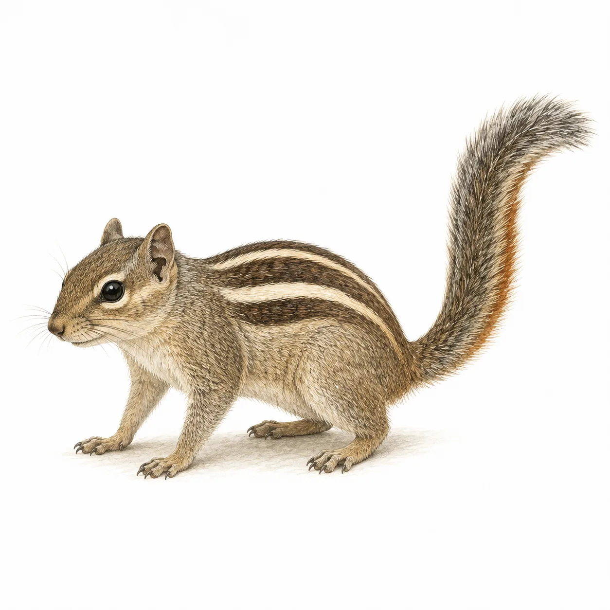 Three-striped Palm Squirrel