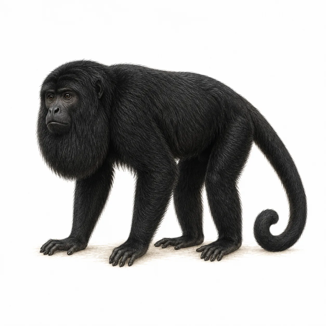 Mono aullador negro