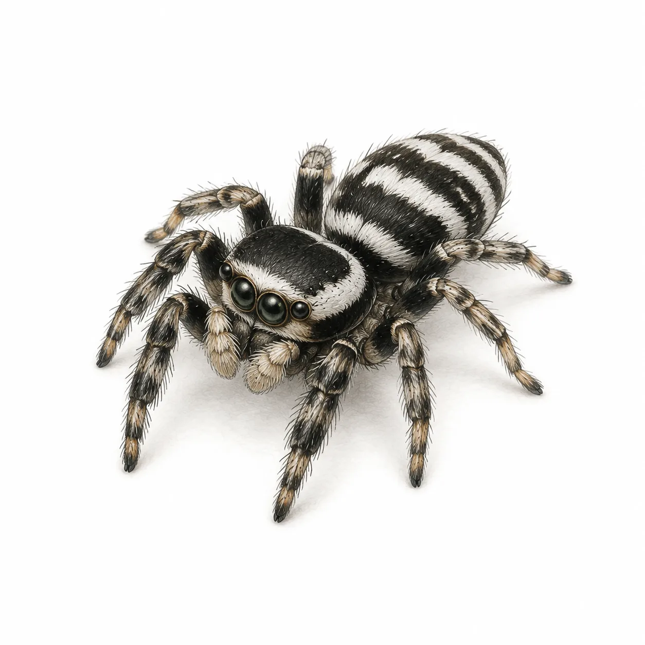 Zebra jumping spider