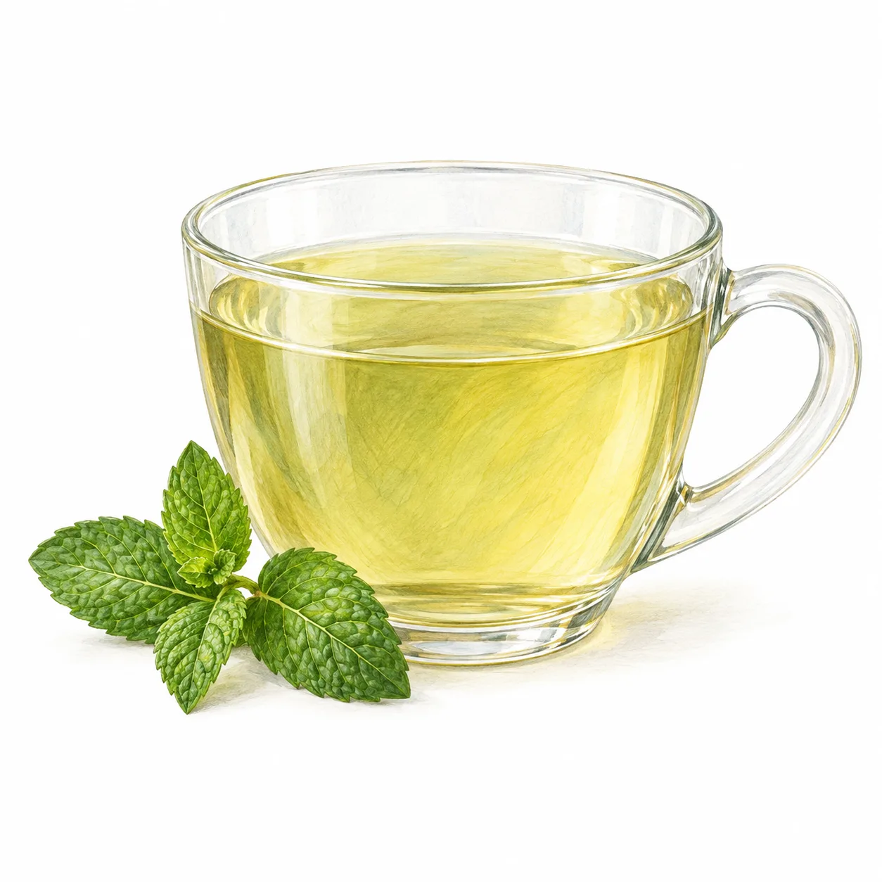 tisane de menthe poivrée