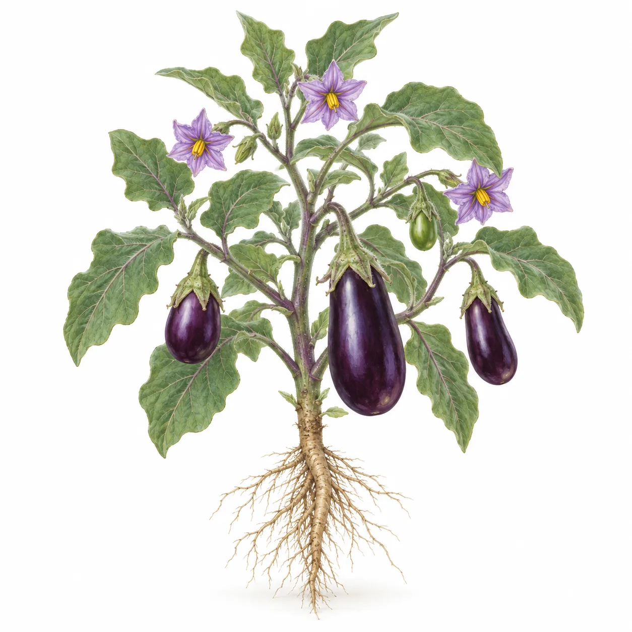 aubergine plant
