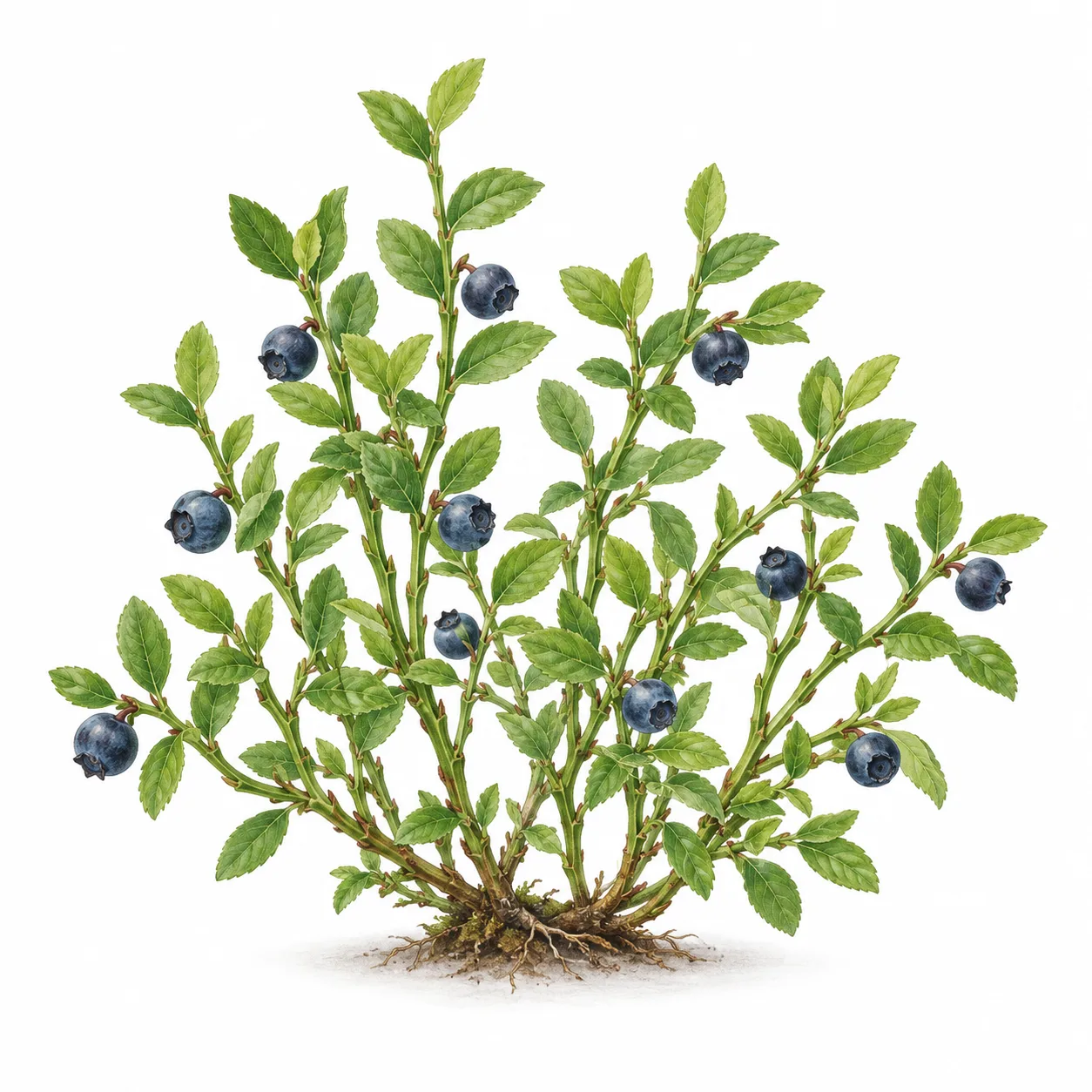 bilberry shrub