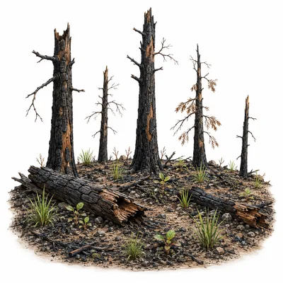 burnt forest