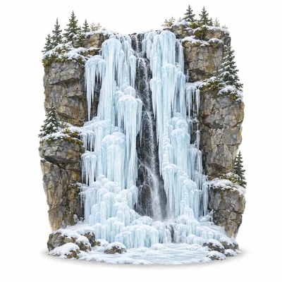 frozen waterfall