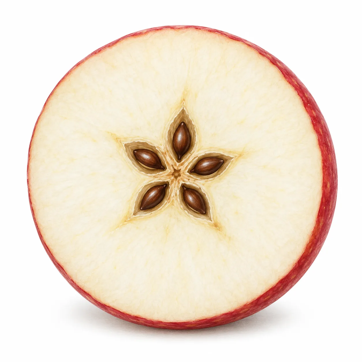 corazón de la fruta