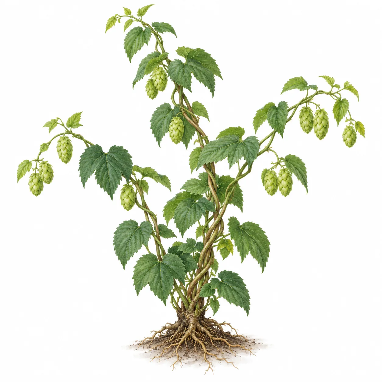 planta de lúpulo
