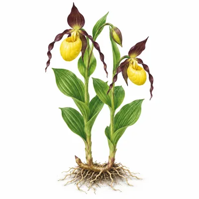 lady's slipper orchid