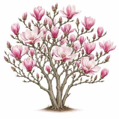 Magnolia × soulangeana