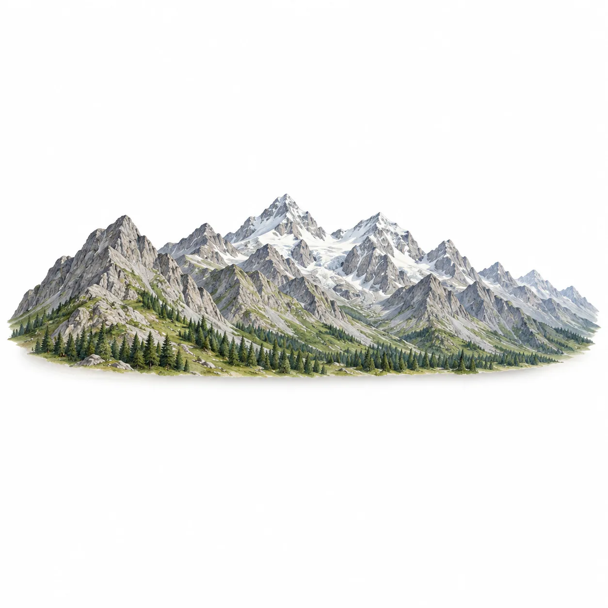 chaîne de montagnes
