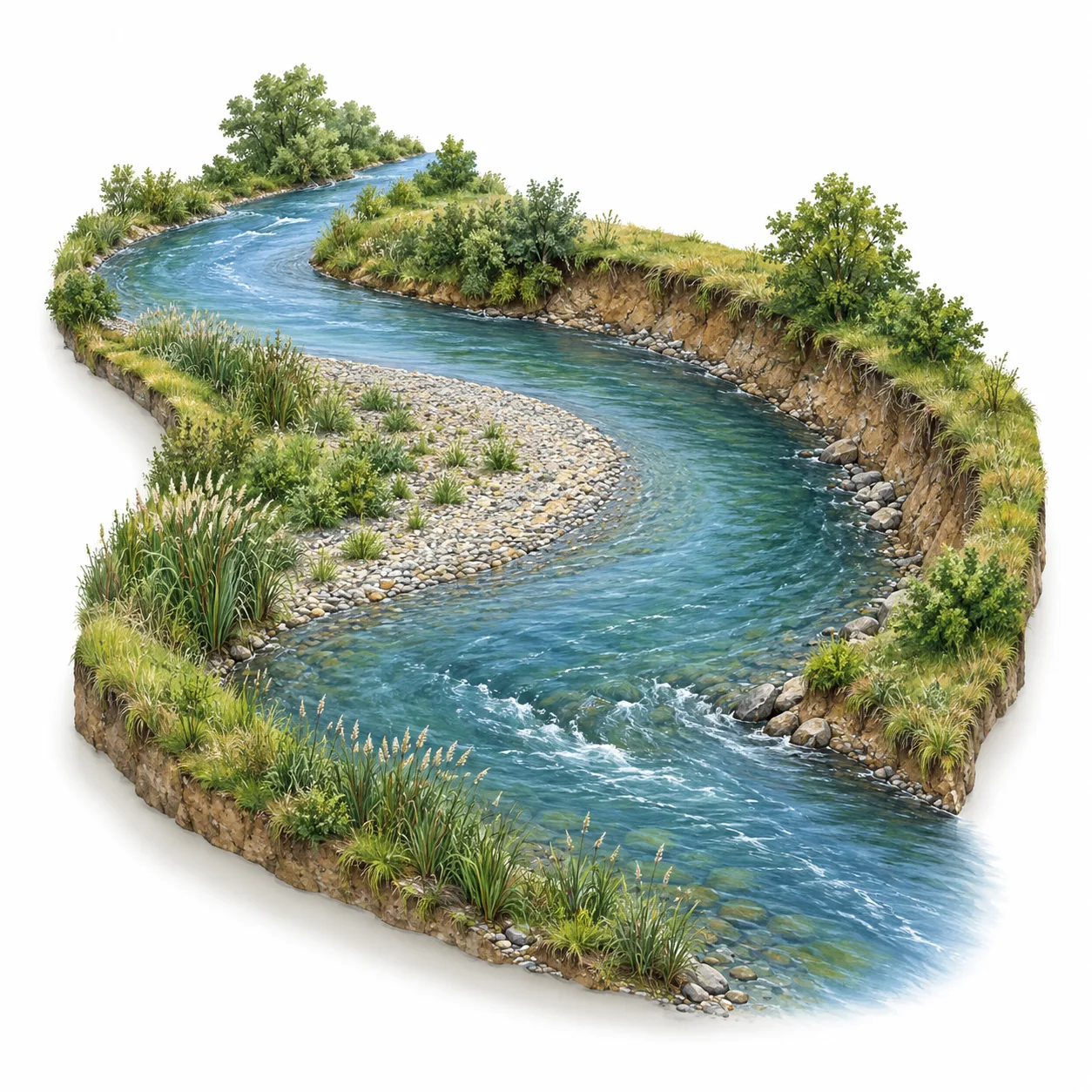 cauce del río