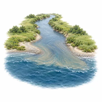 Flussmündung