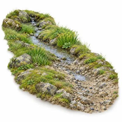 zeitweise wasserführender Bach