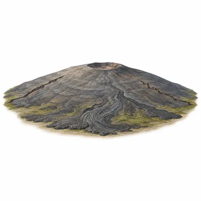 volcán en escudo