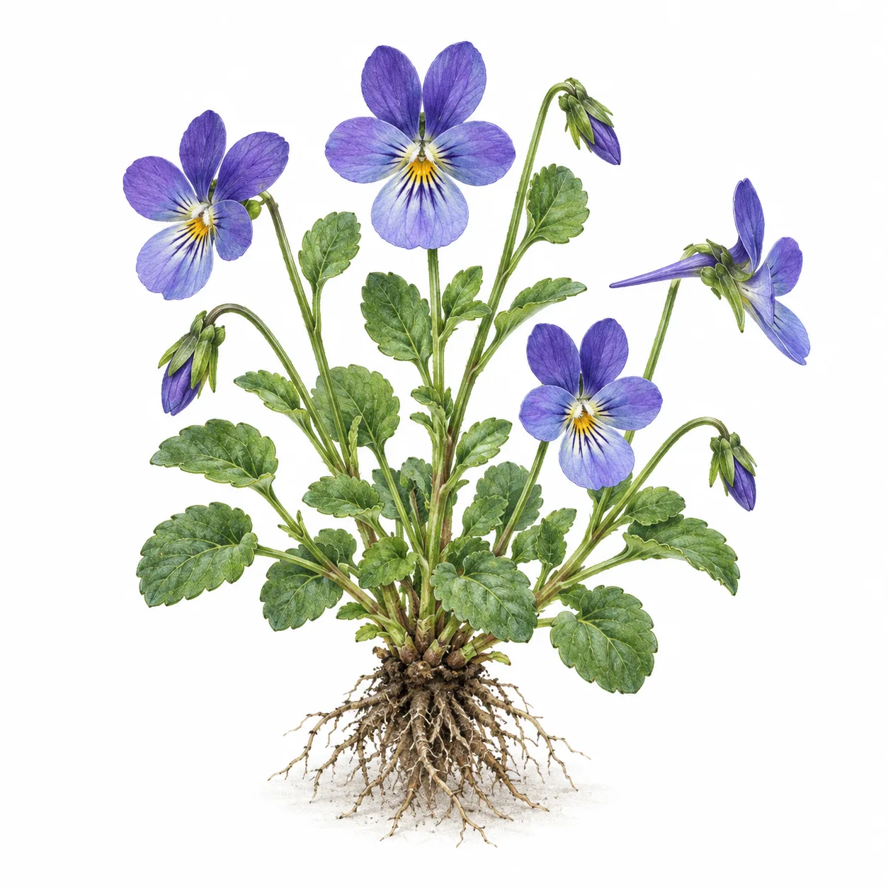 violeta cornuda