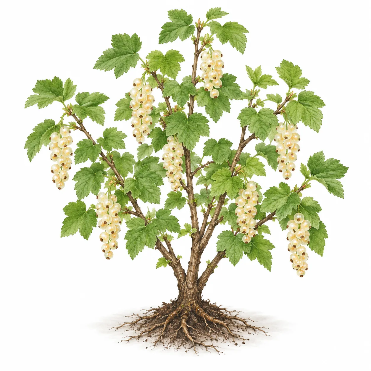 arbusto de grosella blanca
