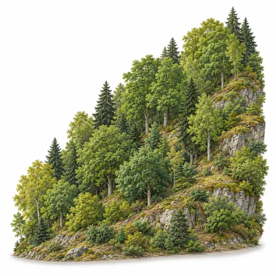 wooded slope