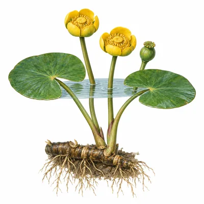 yellow water lily