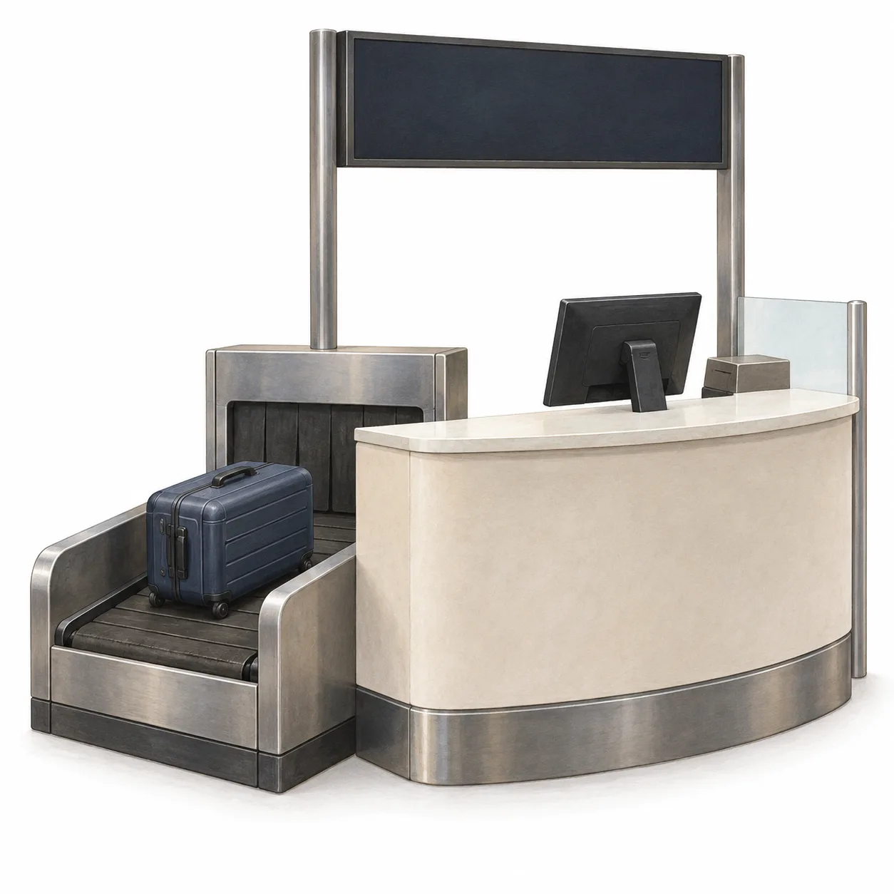airport check-in desk