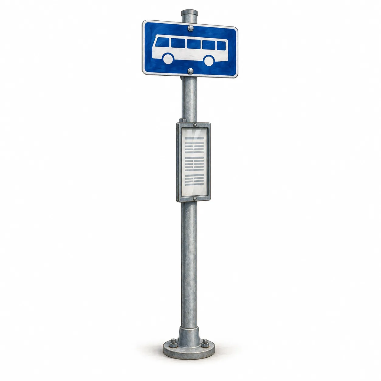 bus stop pole