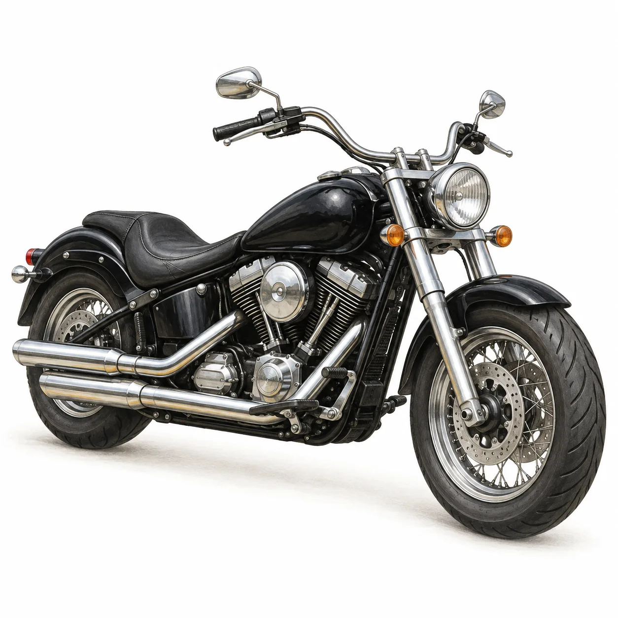 motocicleta de crucero