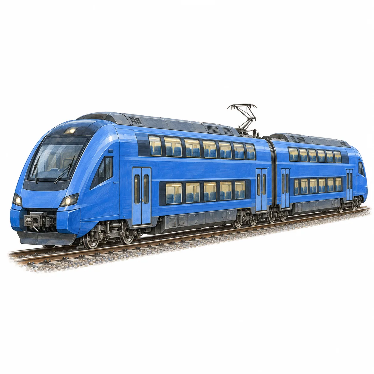 double-deck train