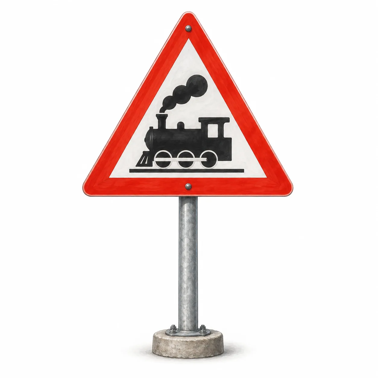 level crossing warning sign
