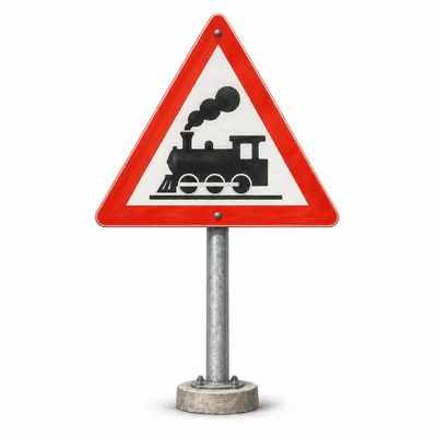 level crossing warning sign