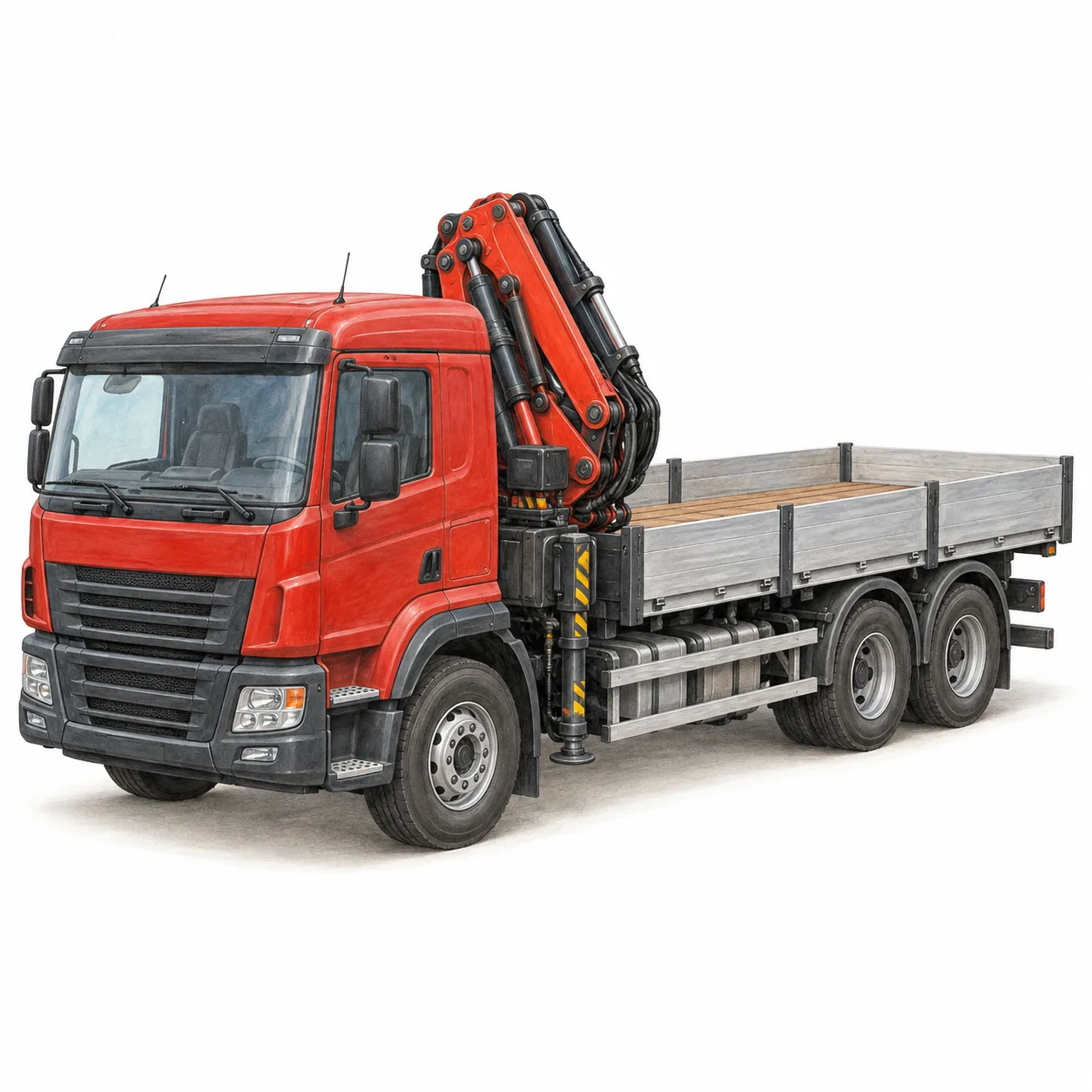 lorry-mounted crane