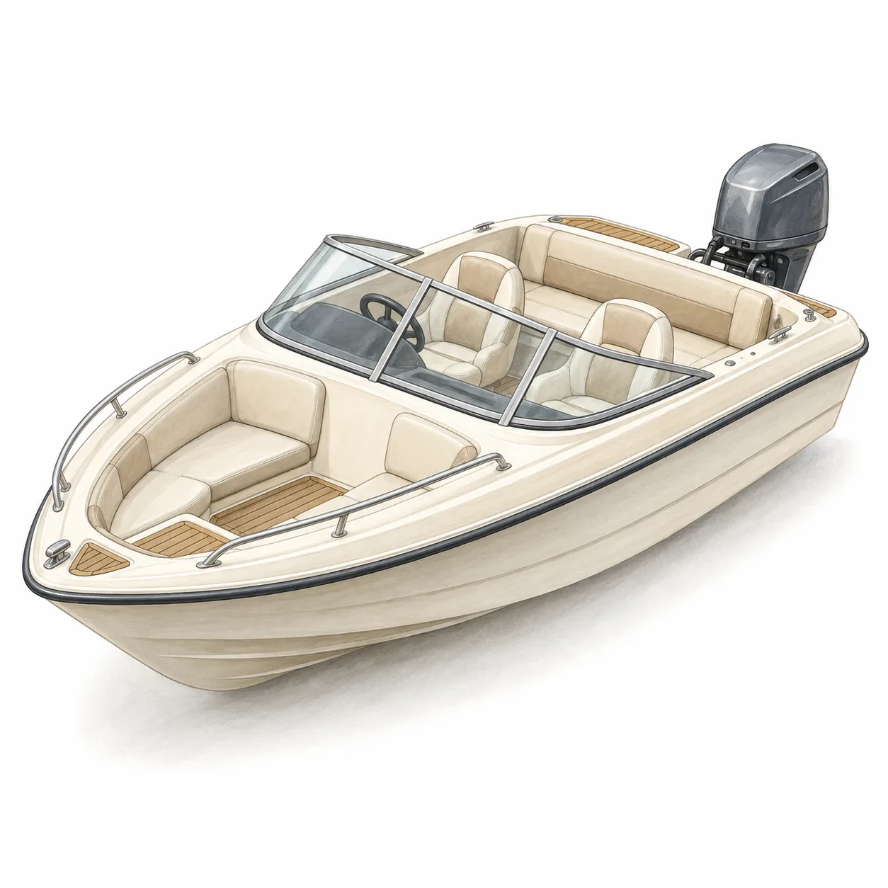bateau à moteur