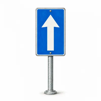 one-way sign