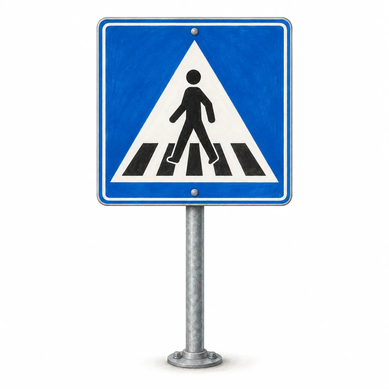 pedestrian crossing sign