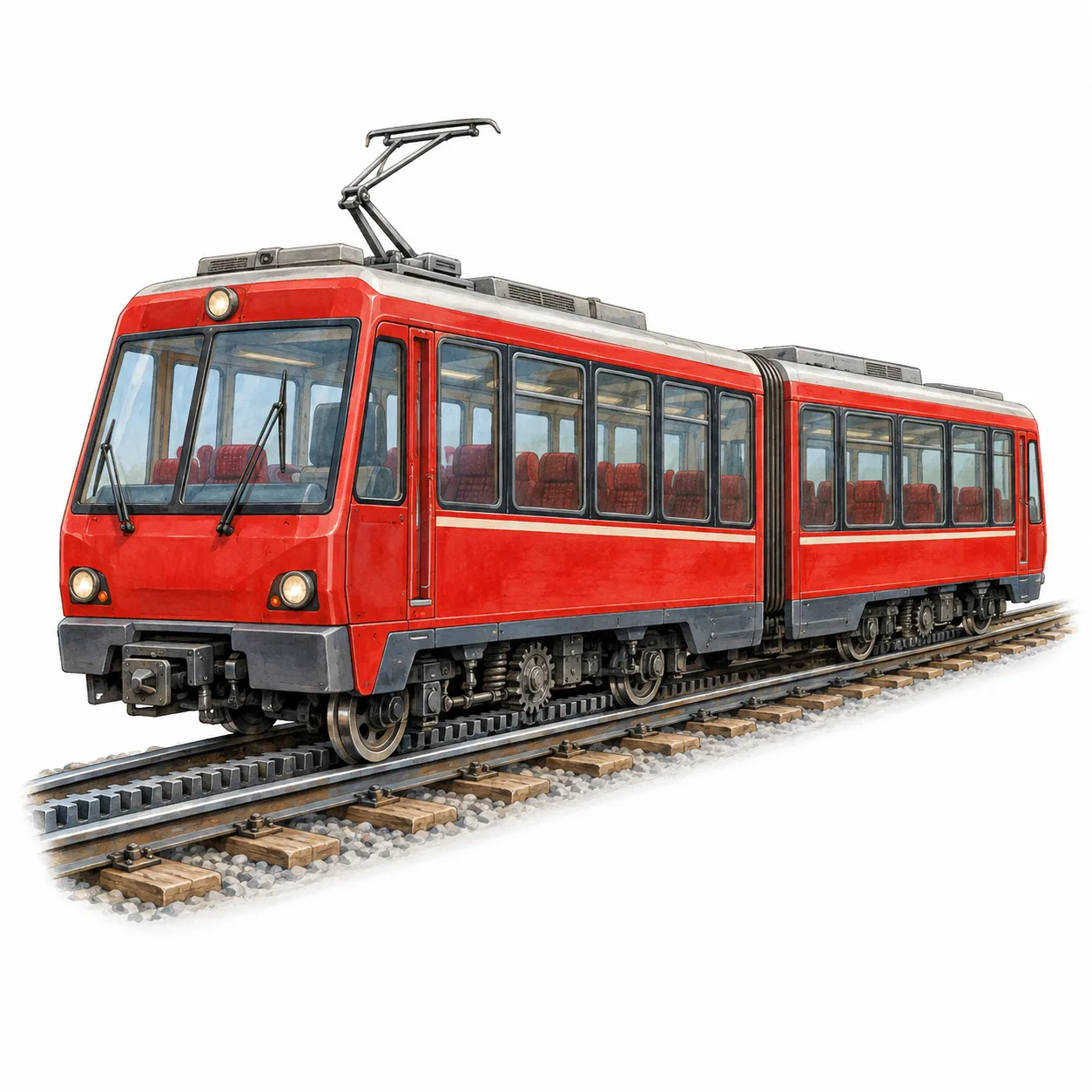 ラック鉄道列車