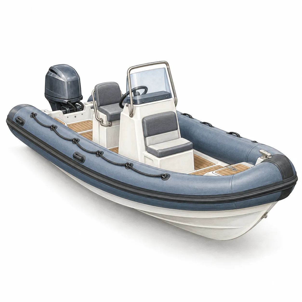bateau pneumatique semi-rigide