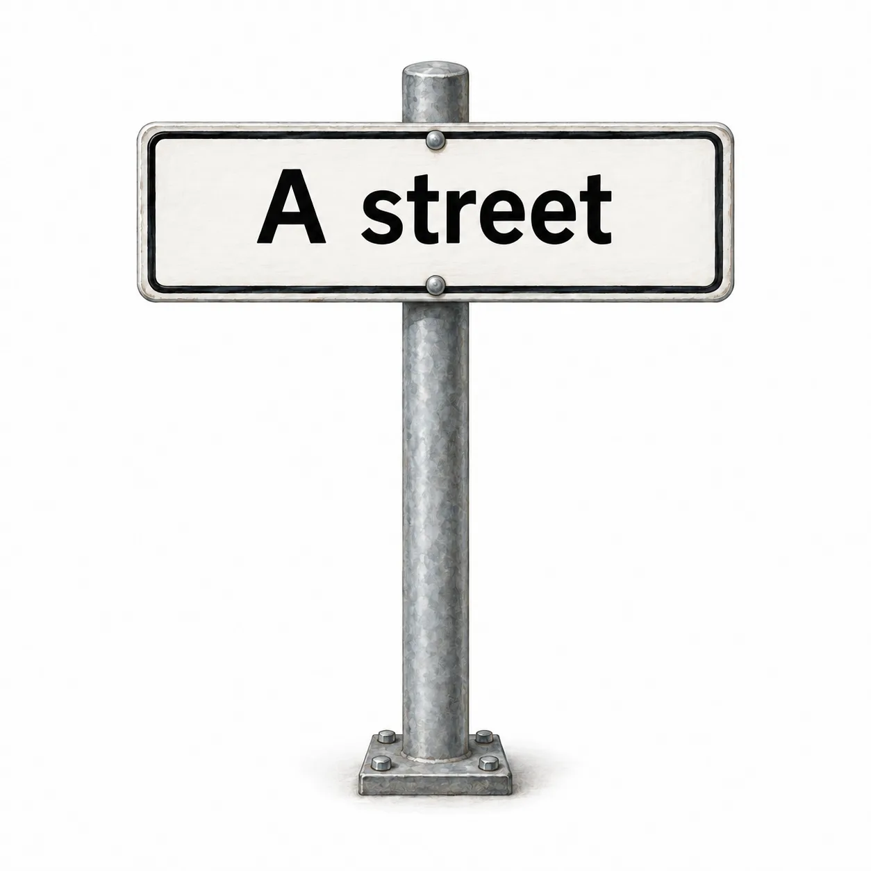 road name sign