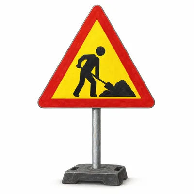 roadworks sign