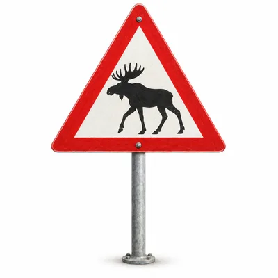 wild animal warning sign